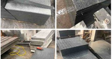 玉溪 芝麻黑地铺石材