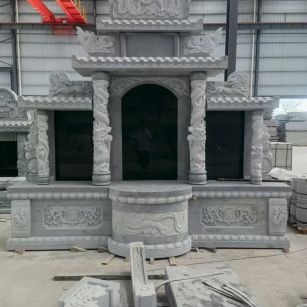 玉溪 芝麻灰高档墓碑，土墓，可定制