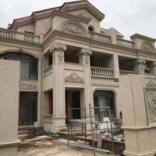 玉溪黄金麻别墅外墙安装效果